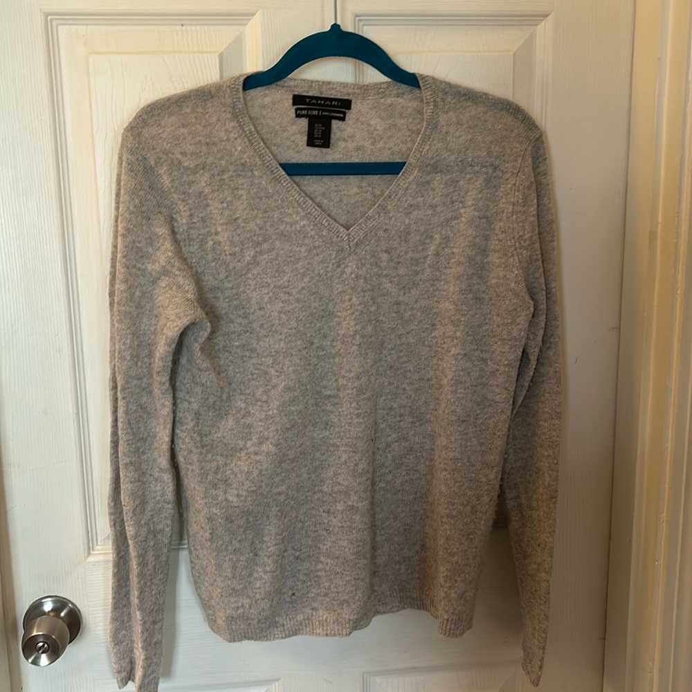 Grey cashmere sweater